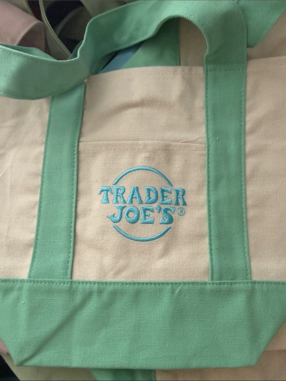 Trader Joe’s Mini PastelTote Bag 2025/2026 BNWT